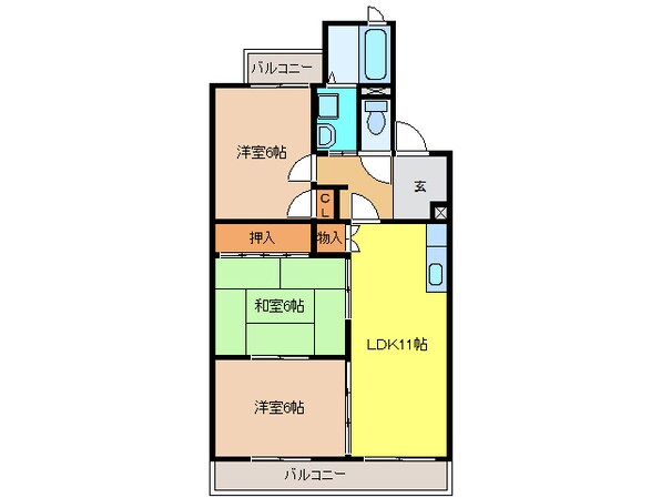 ロワイヤルＡの物件間取画像